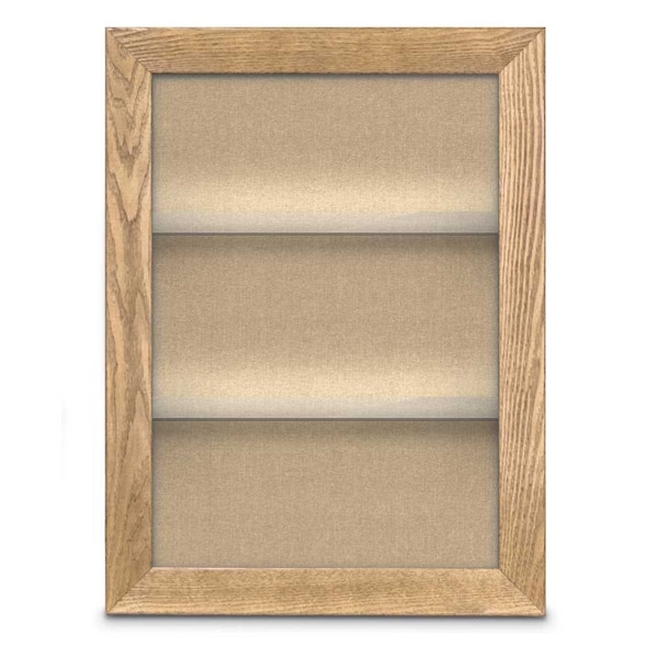 Outdoor Enclosed Combo Board, 42"x32", Black Frame/Green & Burgundy